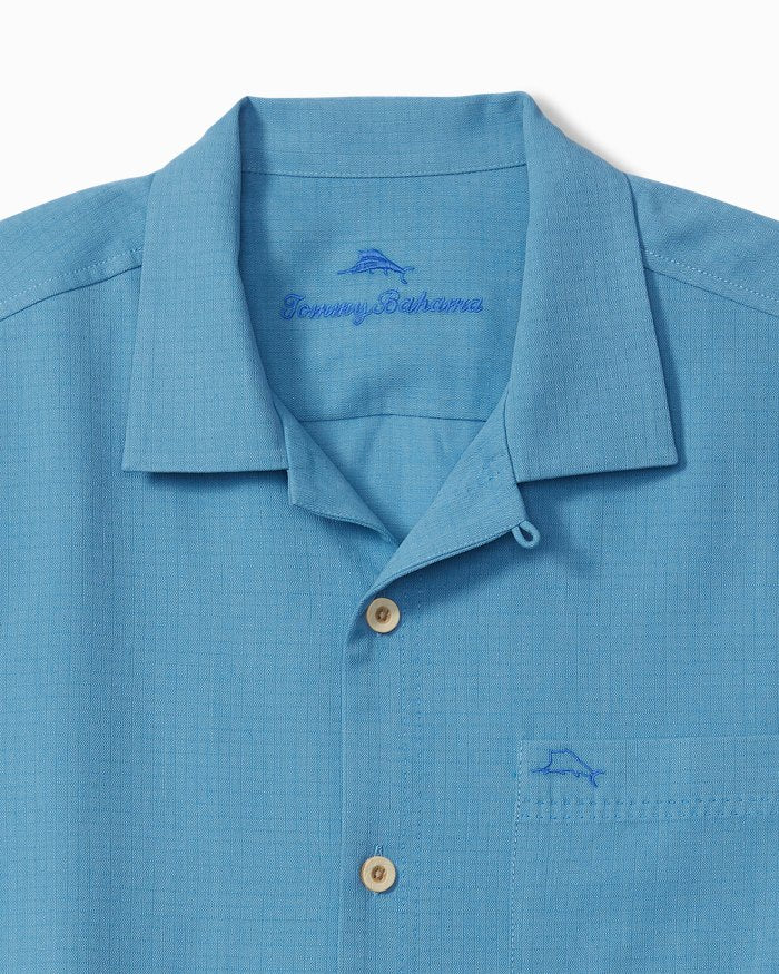 Big & Tall Coastal Breeze Check IslandZone  Camp Shirt