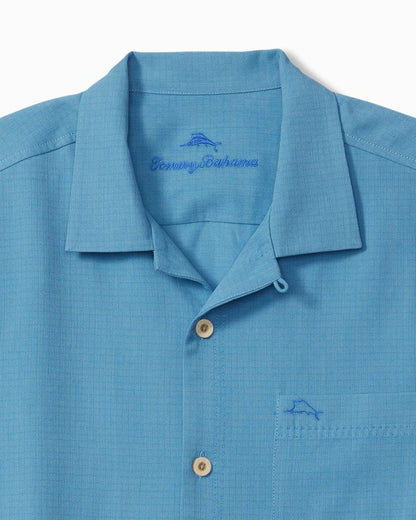Big & Tall Coastal Breeze Check IslandZone  Camp Shirt