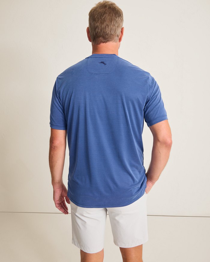Bay Stripe V-Neck IslandZone  T-Shirt