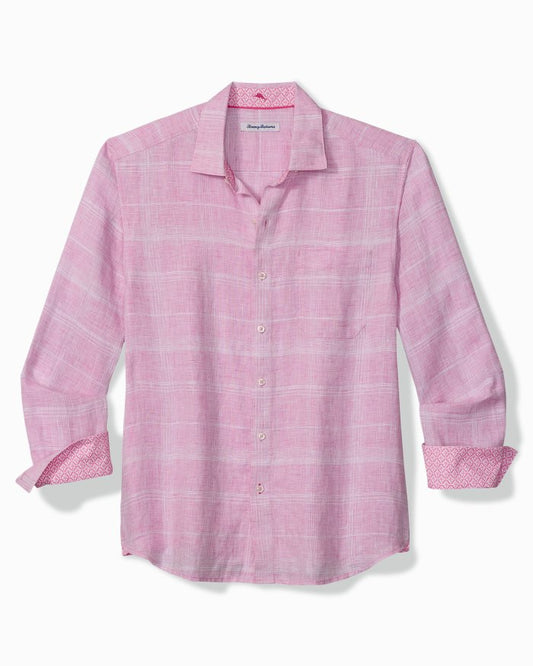 Big & Tall Paradisio Plaid Linen Shirt