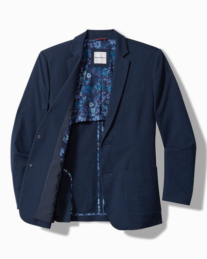 Big & Tall Nova Wave Stretch-Seersucker Blazer