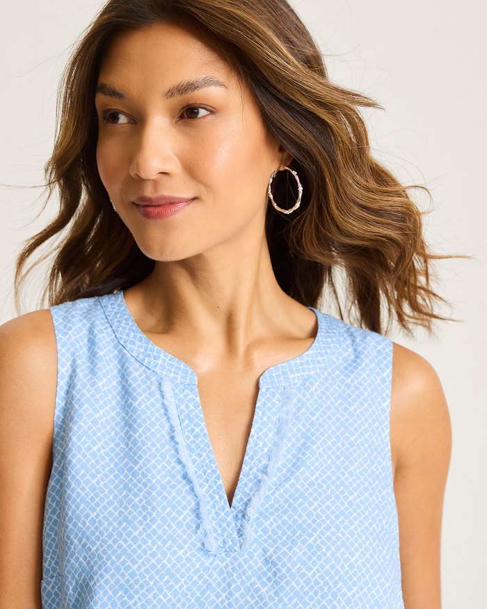 Two Palms Bay Breeze Linen Shift Dress