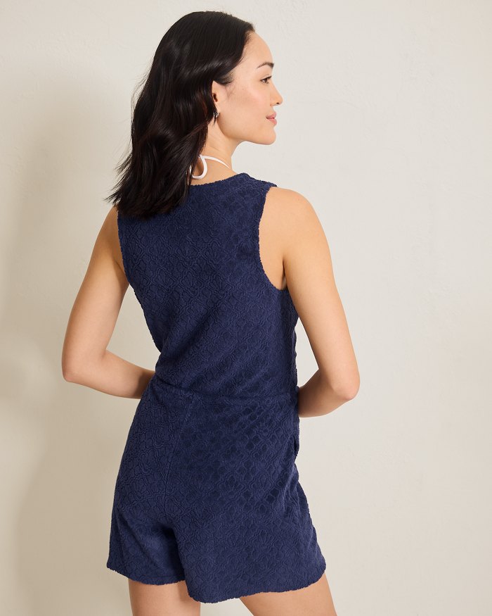 Textured Terry Beach Romper