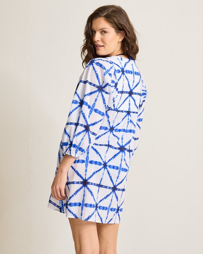 Catalina Shibori Cotton Coverup Dress