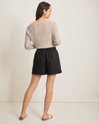 Two Palms High-Rise Linen Easy Shorts
