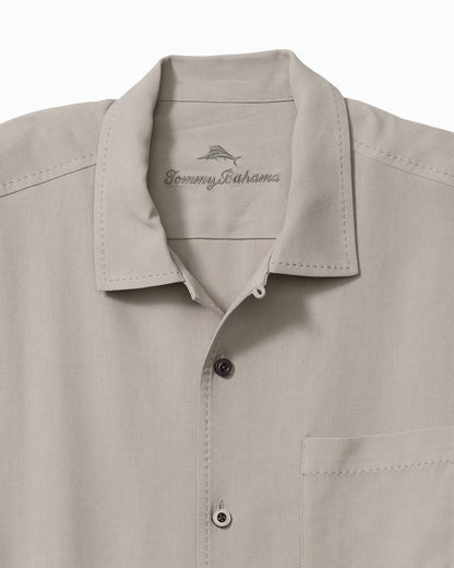 Hawaiian Herringbone Silk Camp Shirt