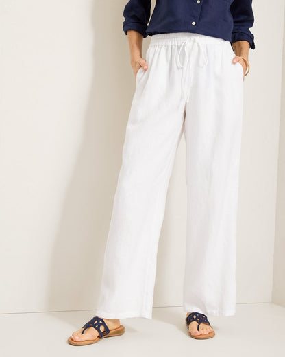 Two Palms High-Rise Linen Easy Pants