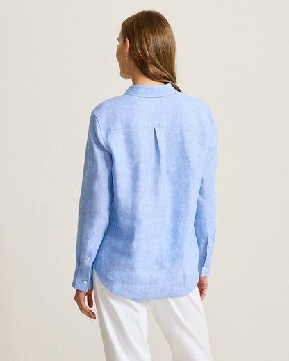 Coastalina Linen Popover Top